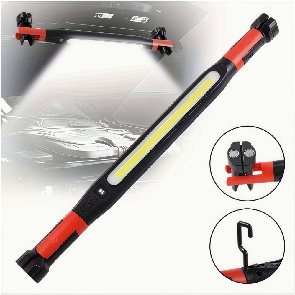 Led Strip Lights - COB LED-werklamp USB oplaadbare magnetische haak