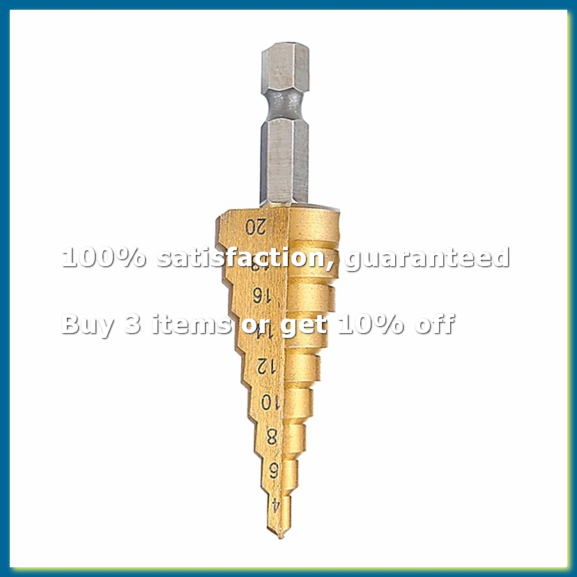 Drill Bits - 4-20mm HSS Rechte Groef Stapboor Hout
