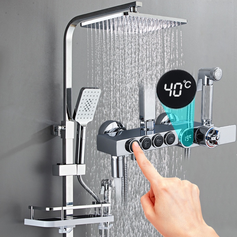 Luxe zilveren led digitale dis - Faucet recensie en prijs