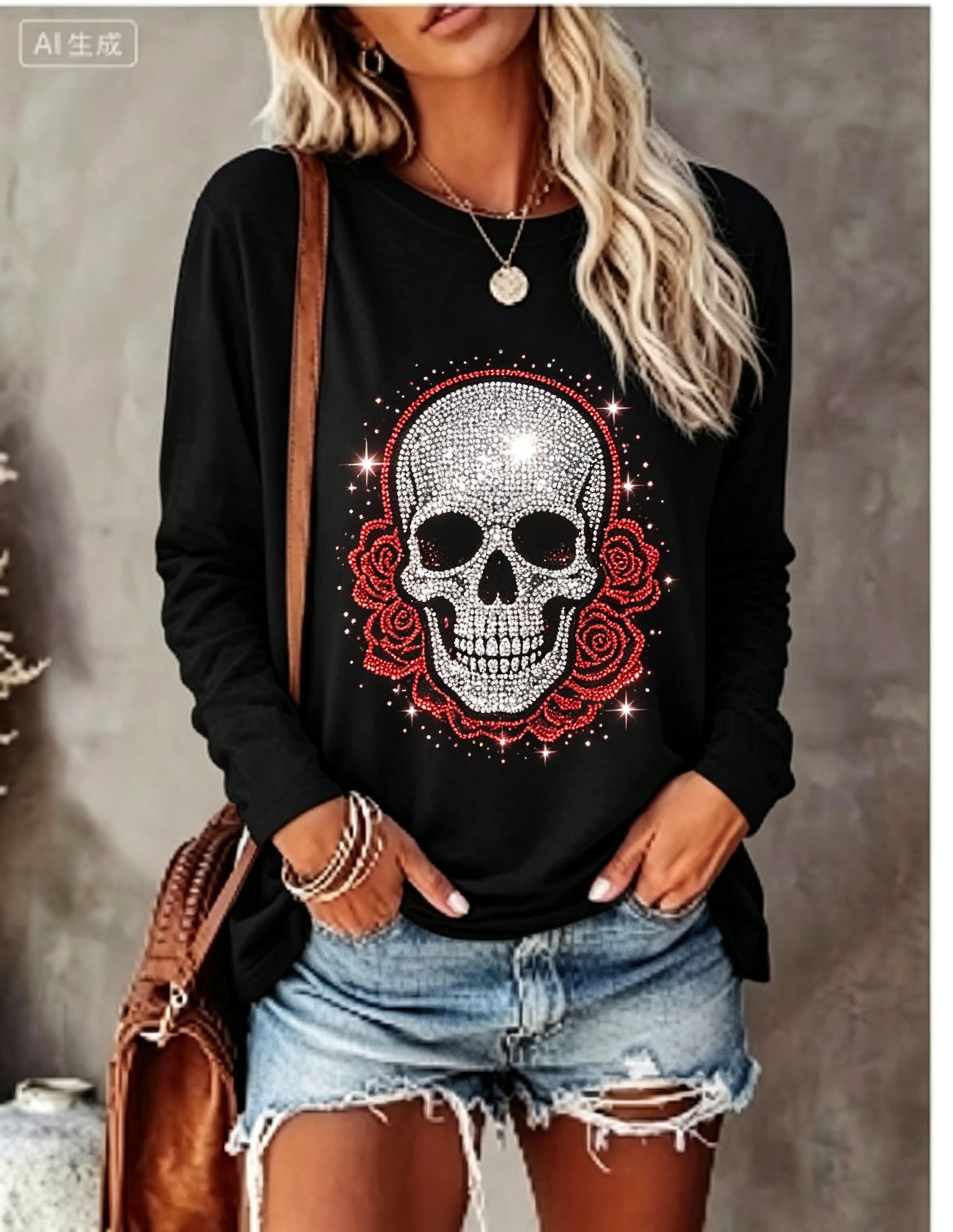 Dames T-shirt met lange mouwen - Wallpaper recensie en prijs