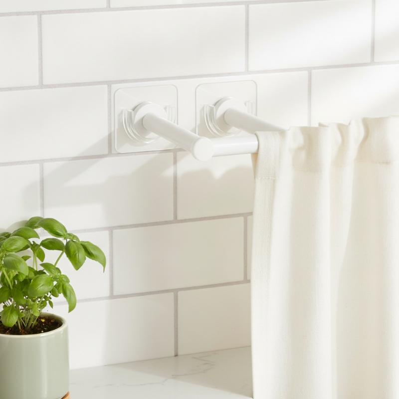 4 stuks transparante, zelfklev - Curtain Rods recensie en prijs